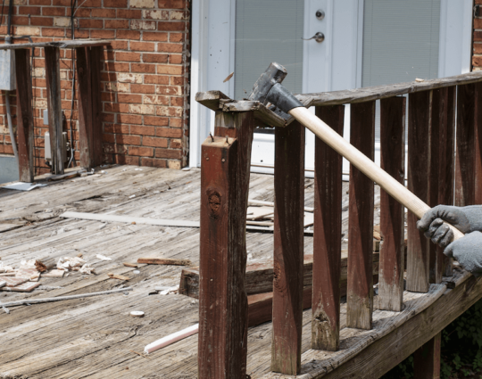 Deck Demolition Removal-Palm Beach County Junk and Waste Removal